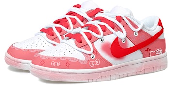 【カスタムシューズ】ナイキ ダンク ロー 『ローズレッドハートボウ解体』 DH9765-100(Team拾玖-蝴蝶结猫女S-BOX) Lookbook 【カスタムシューズ】ナイキ ダンク ロー 『ローズレッドハートボウ解体』 DH9765-100(Team拾玖-蝴蝶结猫女S-BOX)