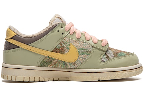 【定製球鞋】 Nike Dunk Low 野鶴製造 復古油畫風 油畫布 玫瑰棕 特殊定製款 耐磨 低幫 板鞋 GS 棕綠 Order 【定製球鞋】 Nike Dunk Low 野鶴製造 復古油畫風 油畫布 玫瑰棕 特殊定製款 耐磨 低幫 板鞋 GS 棕綠
