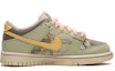 Order 【定製球鞋】 Nike Dunk Low 野鶴製造 復古油畫風 油畫布 玫瑰棕 特殊定製款 耐磨 低幫 板鞋 GS 棕綠
