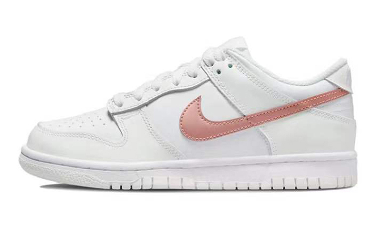 Details for 【定製球鞋】 Nike Dunk Low 野鶴製造 復古油畫風 油畫布 玫瑰棕 特殊定製款 耐磨 低幫 板鞋 GS 棕綠