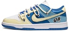 Buy Zapatillas Nike Dunk Low 'Royal Red Deconstruido Azul Blanco Amarillo' CW1590-104(TeamE-女款字母皮贴蓝白黄)