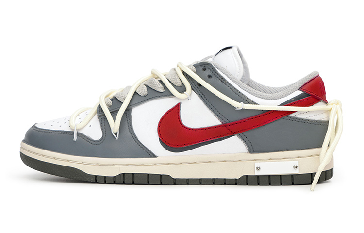 Buy 【定制球鞋】 Nike Dunk Low Light Smoke Grey 廢墟玫瑰 低幫 板鞋 GS 灰白紅