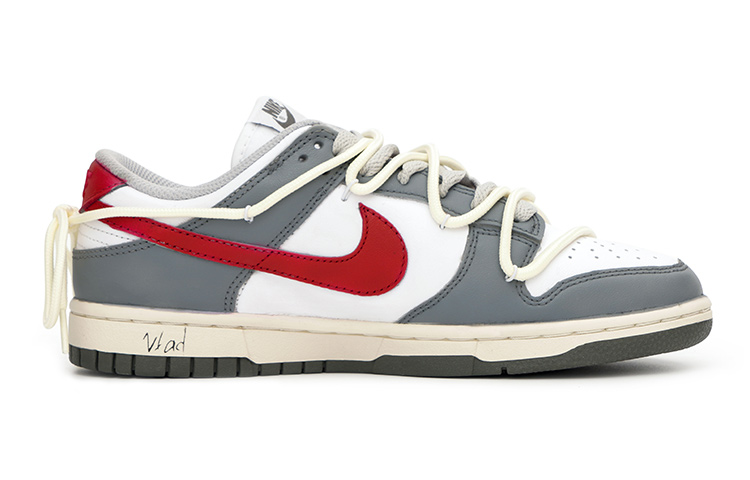 Order 【定制球鞋】 Nike Dunk Low Light Smoke Grey 廢墟玫瑰 低幫 板鞋 GS 灰白紅