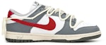 Order 【定制球鞋】 Nike Dunk Low Light Smoke Grey 廢墟玫瑰 低幫 板鞋 GS 灰白紅