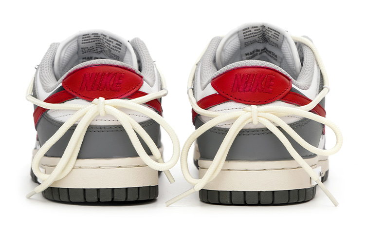 Purchase 【定制球鞋】 Nike Dunk Low Light Smoke Grey 廢墟玫瑰 低幫 板鞋 GS 灰白紅