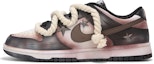 Buy 【訂製球鞋】 Nike Dunk Low 熱浪 鏽跡星輝 做舊 工業風 復古 麻繩 解構綁帶 低筒 板鞋 男款 黑白粉
