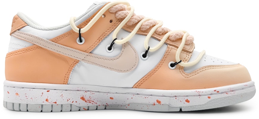 나이키 덩크 로우 '벚꽃 물결' (커스텀) DH9765-102(Team16-女款樱粉甘露橘粉解构) Order 나이키 덩크 로우 '벚꽃 물결' (커스텀) DH9765-102(Team16-女款樱粉甘露橘粉解构)