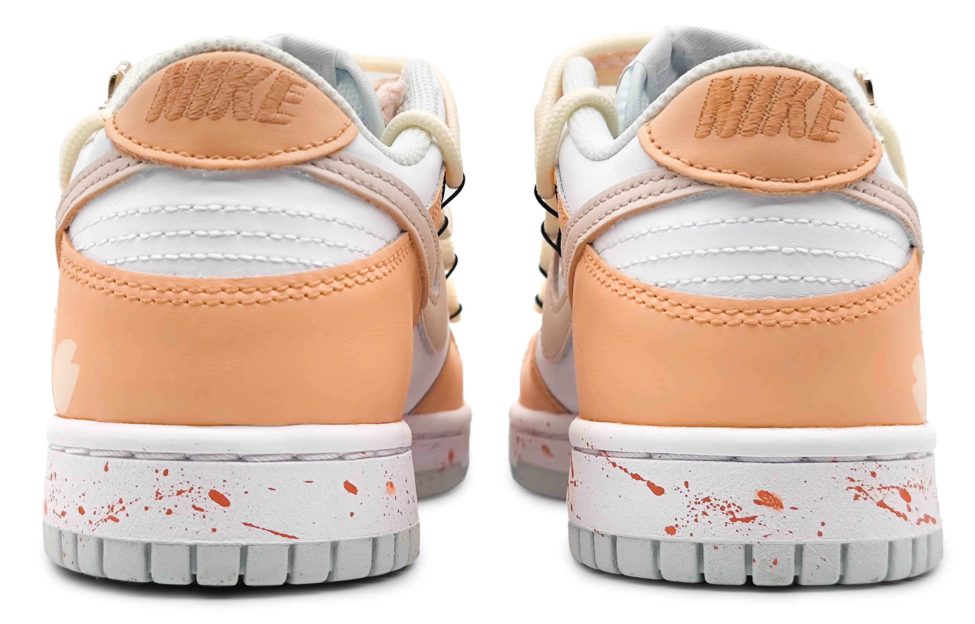 Purchase [Kasut Custom] Nike Dunk Low 'Pelempias Sakura' DV0831-101(Team16-男款樱粉甘露橘粉解构)