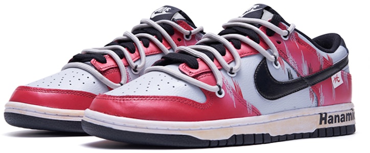 【定制球鞋】Nike Dunk Low 解構鞋帶 櫻木花道 熱血青春 特殊鞋盒 手繪噴繪 低幫 板鞋 GS 白紅 Lookbook 【定制球鞋】Nike Dunk Low 解構鞋帶 櫻木花道 熱血青春 特殊鞋盒 手繪噴繪 低幫 板鞋 GS 白紅