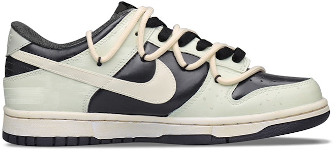 【定製球鞋】 Nike Dunk Low 解構風 特殊禮盒 三星堆 做舊貼標 清新高街 低幫 板鞋 GS 綠黑 Order 【定製球鞋】 Nike Dunk Low 解構風 特殊禮盒 三星堆 做舊貼標 清新高街 低幫 板鞋 GS 綠黑