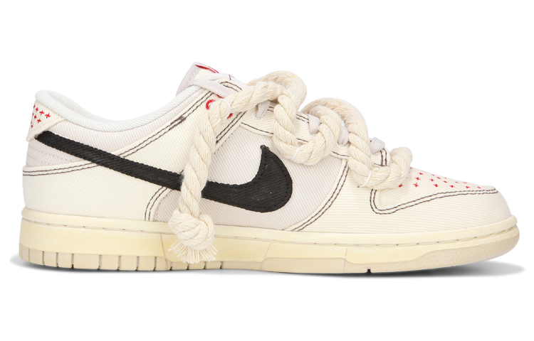 Order 나이키 덩크 로우 '샌드 로프 레이스' (커스텀) DV0834-100(Teamfour-男款帆布麻绳)