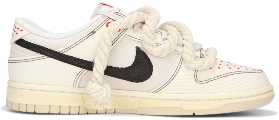 나이키 덩크 로우 '샌드 로프 레이스' (커스텀) DV0834-100(Teamfour-男款帆布麻绳) Order 나이키 덩크 로우 '샌드 로프 레이스' (커스텀) DV0834-100(Teamfour-男款帆布麻绳)