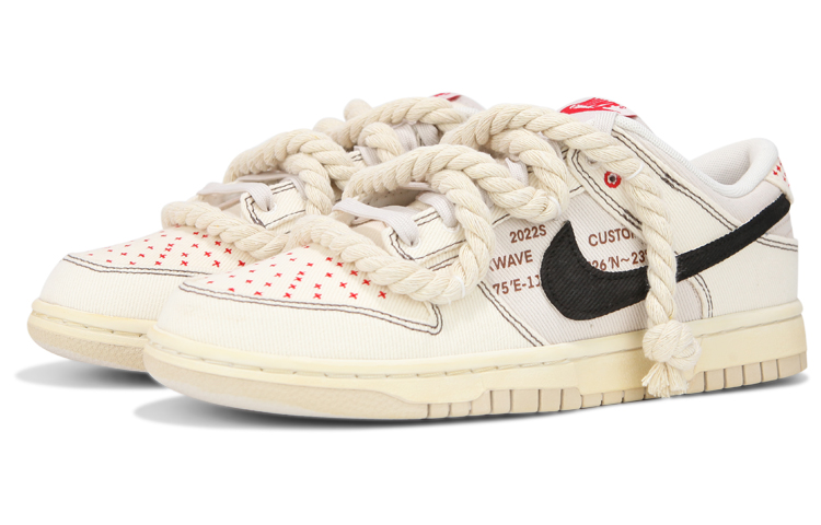 Lookbook 나이키 덩크 로우 '샌드 로프 레이스' (커스텀) DV0834-100(Teamfour-男款帆布麻绳)