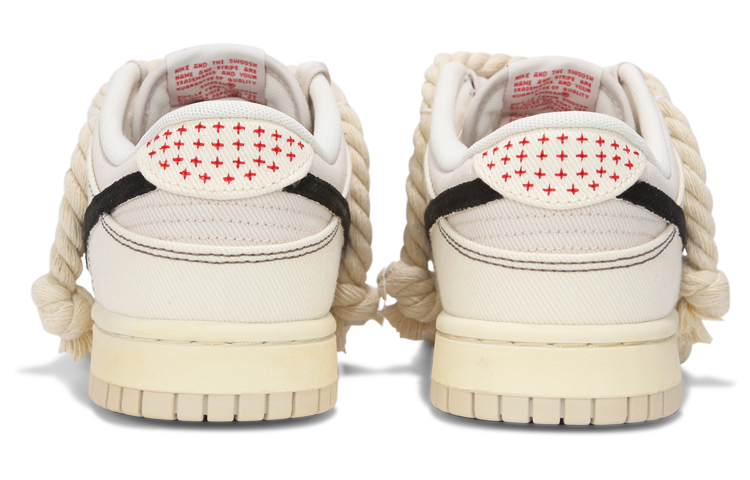 Shop 나이키 덩크 로우 '샌드 로프 레이스' (커스텀) DV0834-100(Teamfour-男款帆布麻绳)