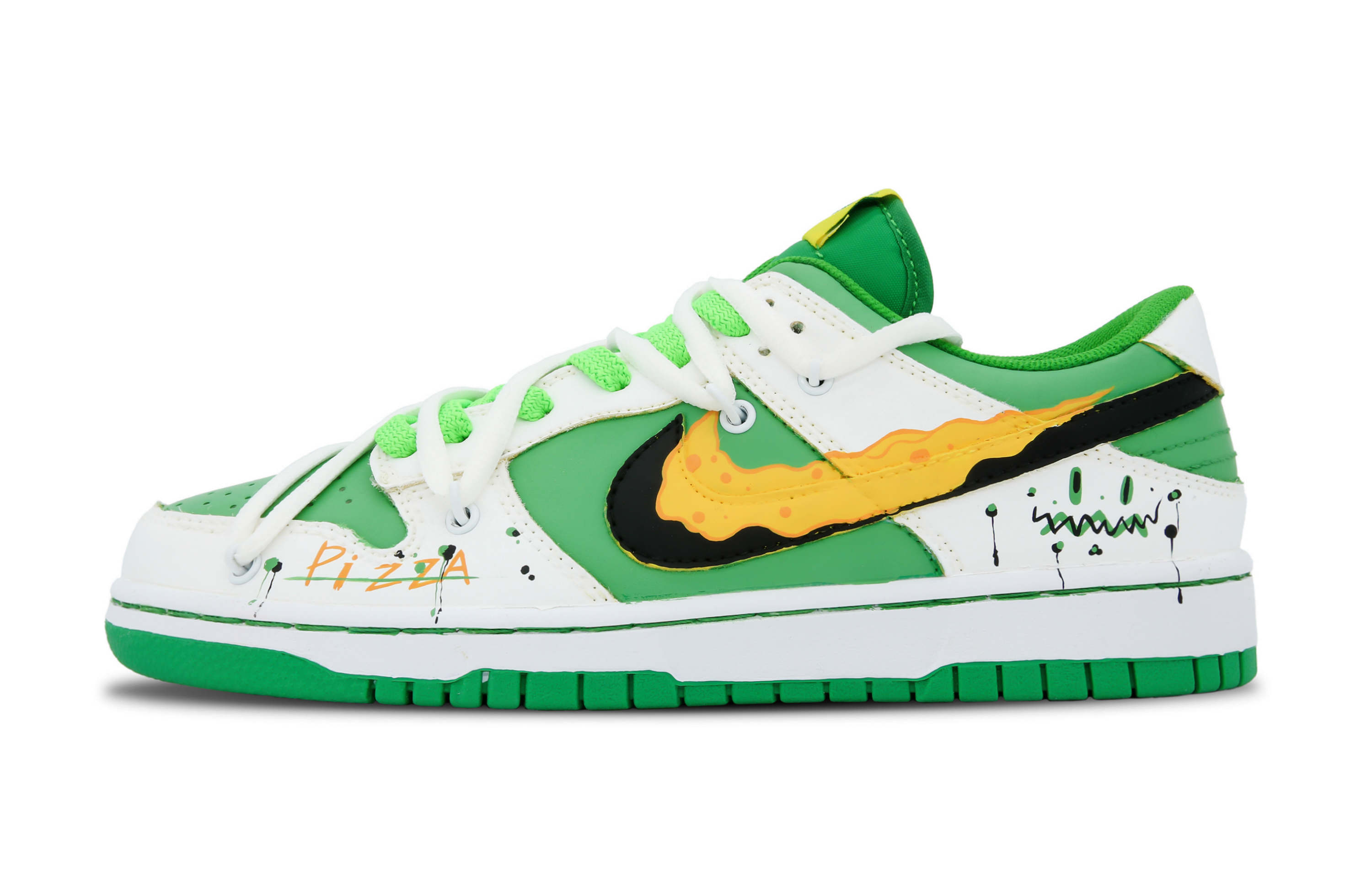 Buy [定制鞋款] 耐克Dunk Low“翡翠绿披萨” DV0833-300(Team60-男款桑绿披萨)