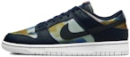 Purchase 【定制球鞋】 Nike Dunk Low 刺子绣花 做舊 解構鞋帶 縫紉 經典休閒 低幫 板鞋 男款 霧霾藍黑