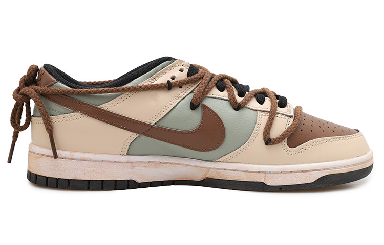 Order [Sepatu Custom] Nike Dunk Low 'Scarecrow Patchwork' CW1590-100(Team拾玖-稻草人女S-BOX)