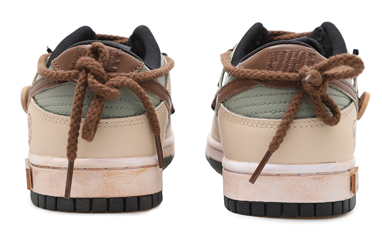 Shop [Sepatu Custom] Nike Dunk Low 'Scarecrow Patchwork' CW1590-100(Team拾玖-稻草人女S-BOX)