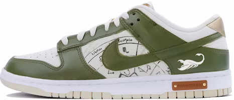 【定製球鞋】Nike Dunk Low 天蠍座 噴繪 星座 復古 男款 街頭潮流 經典百搭 低筒 板鞋 男款 白綠色 Buy 【定製球鞋】Nike Dunk Low 天蠍座 噴繪 星座 復古 男款 街頭潮流 經典百搭 低筒 板鞋 男款 白綠色