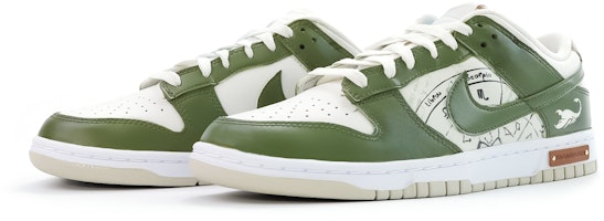 【定製球鞋】Nike Dunk Low 天蠍座 噴繪 星座 復古 男款 街頭潮流 經典百搭 低筒 板鞋 男款 白綠色 Lookbook 【定製球鞋】Nike Dunk Low 天蠍座 噴繪 星座 復古 男款 街頭潮流 經典百搭 低筒 板鞋 男款 白綠色
