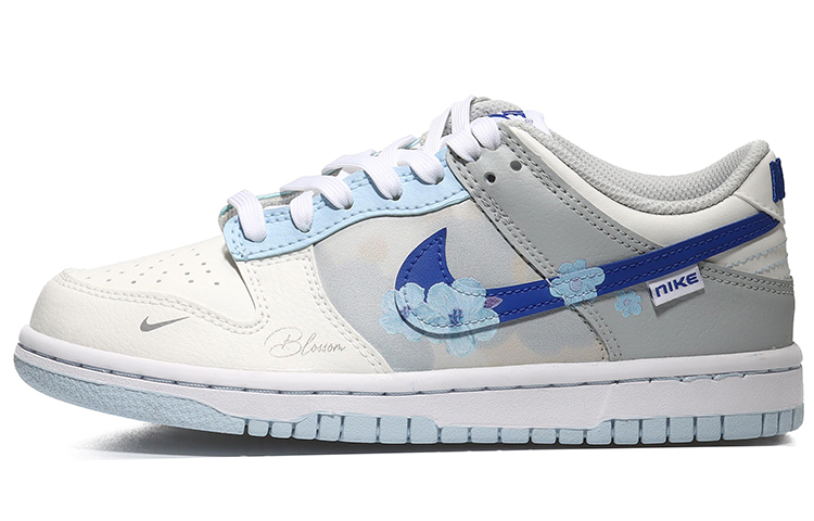 Buy 【カスタムシューズ】ナイキ ダンク ロー "シーソルトブルー - フローラルペイント" FB1843-141(Team10-油画鲜花QD)