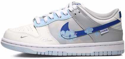 【定制球鞋】Nike Dunk Low 油畫鮮花 小清新 簡約百搭 潮流 低幫 板鞋 GS 海鹽藍 Buy 【定制球鞋】Nike Dunk Low 油畫鮮花 小清新 簡約百搭 潮流 低幫 板鞋 GS 海鹽藍