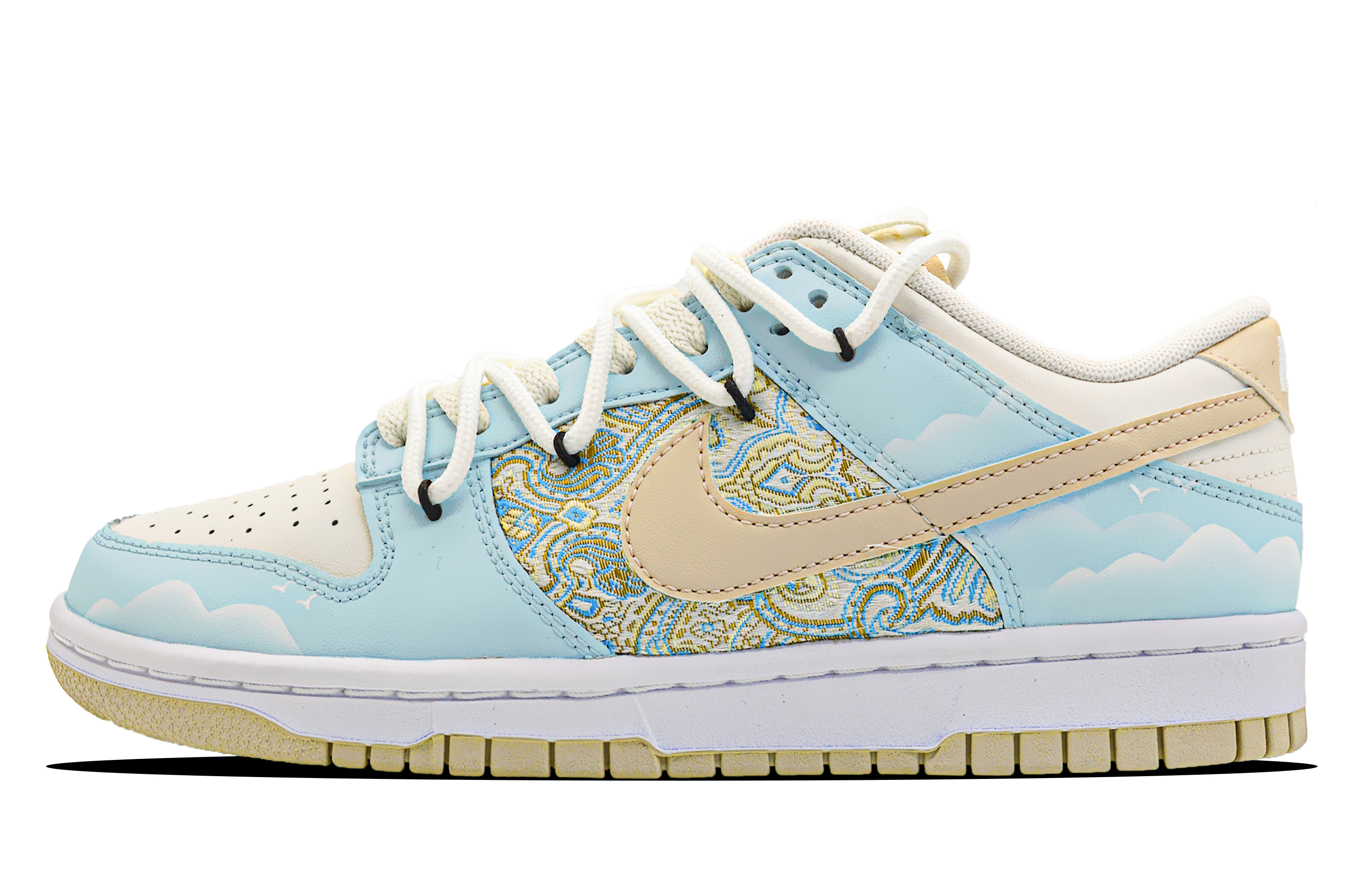 Buy [定制鞋款] 耐克Dunk Low '海盐蓝' DV0831-003(Team28-男款云海织梦S-BOX)