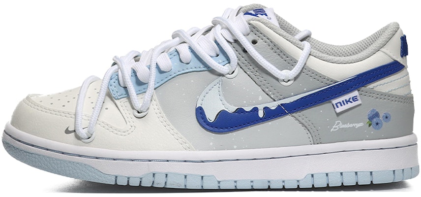 【定製球鞋】 Nike Dunk Low 雪頂藍莓 小清新 簡約百搭 潮流 低幫 板鞋 GS 海鹽藍 Buy 【定製球鞋】 Nike Dunk Low 雪頂藍莓 小清新 簡約百搭 潮流 低幫 板鞋 GS 海鹽藍