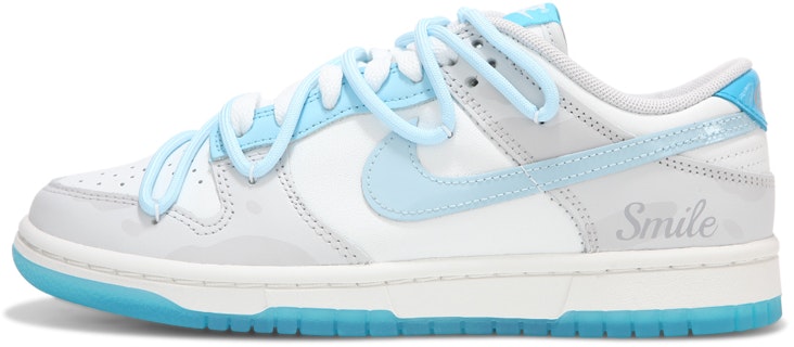 custom-shoes-nike-dunk-low-sea-salt-bubble-water-deconstructed-strap-vintage