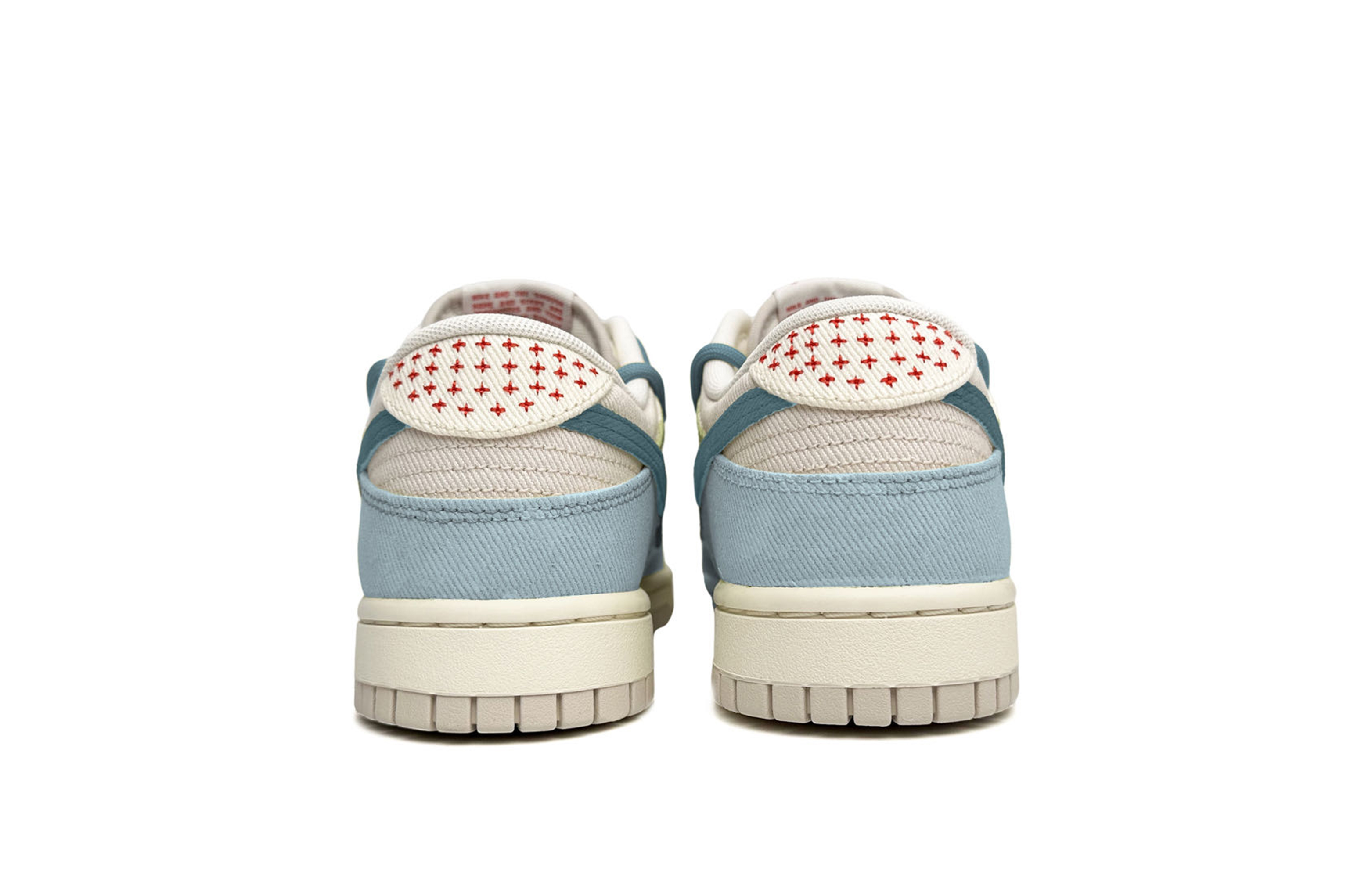 Shop 【訂製球鞋】Nike Dunk Low 海鹽奶蓋 清新 手繪 解構鞋帶 低筒 滑板鞋 男款 白藍