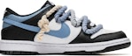 Order 【客製化球鞋】Nike Dunk Low 海鹽熊貓 簡約百搭 漸變元素 解構雙鞋帶 低筒休閒板鞋 GS 白藍