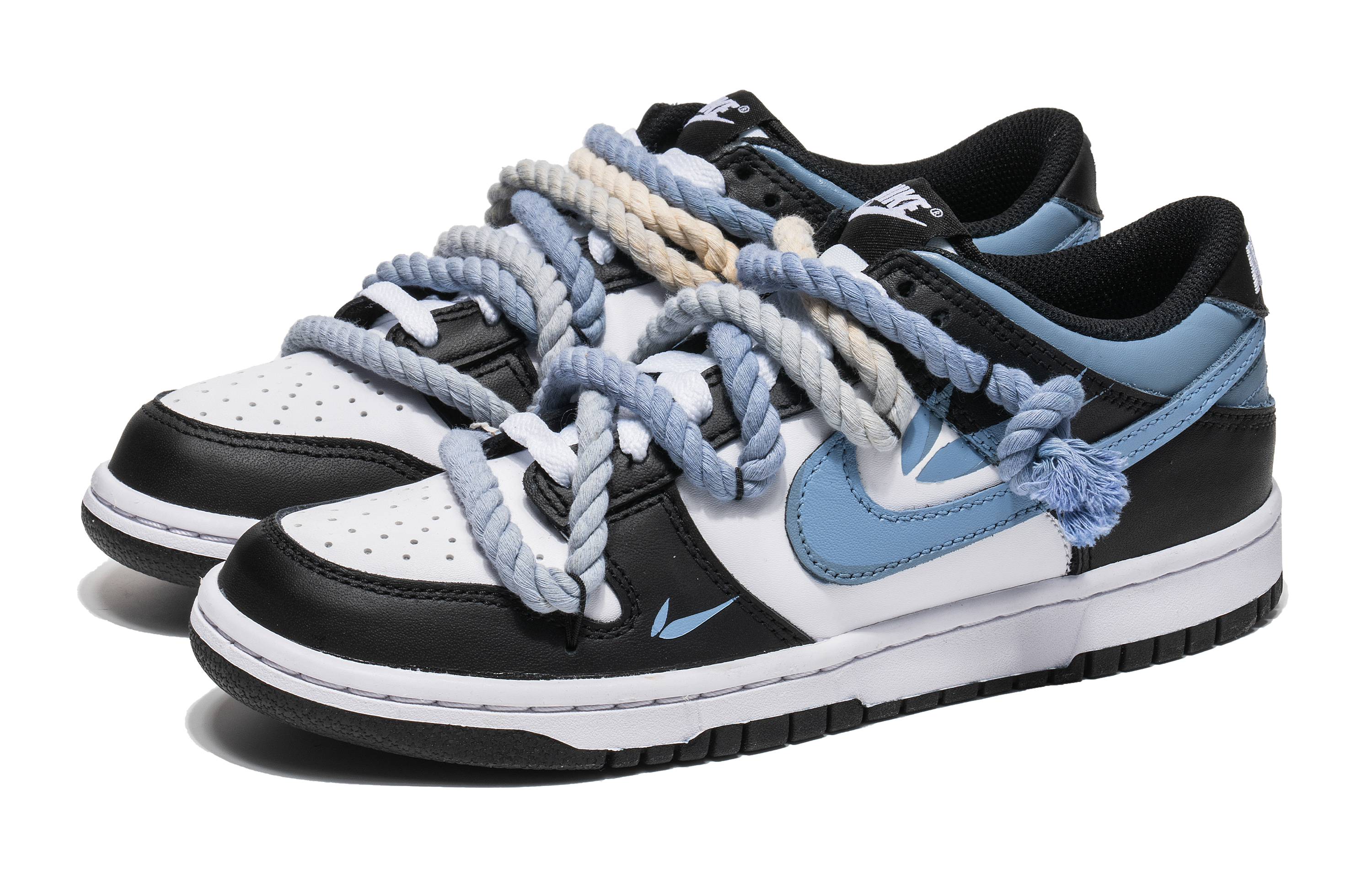 Lookbook [Zapatillas Personalizadas] Nike Dunk Low 'Panda Sal Marina' CW1590-100(Team67-女款海盐熊猫)