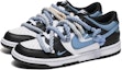 Lookbook 【客製化球鞋】Nike Dunk Low 海鹽熊貓 簡約百搭 漸變元素 解構雙鞋帶 低筒休閒板鞋 GS 白藍