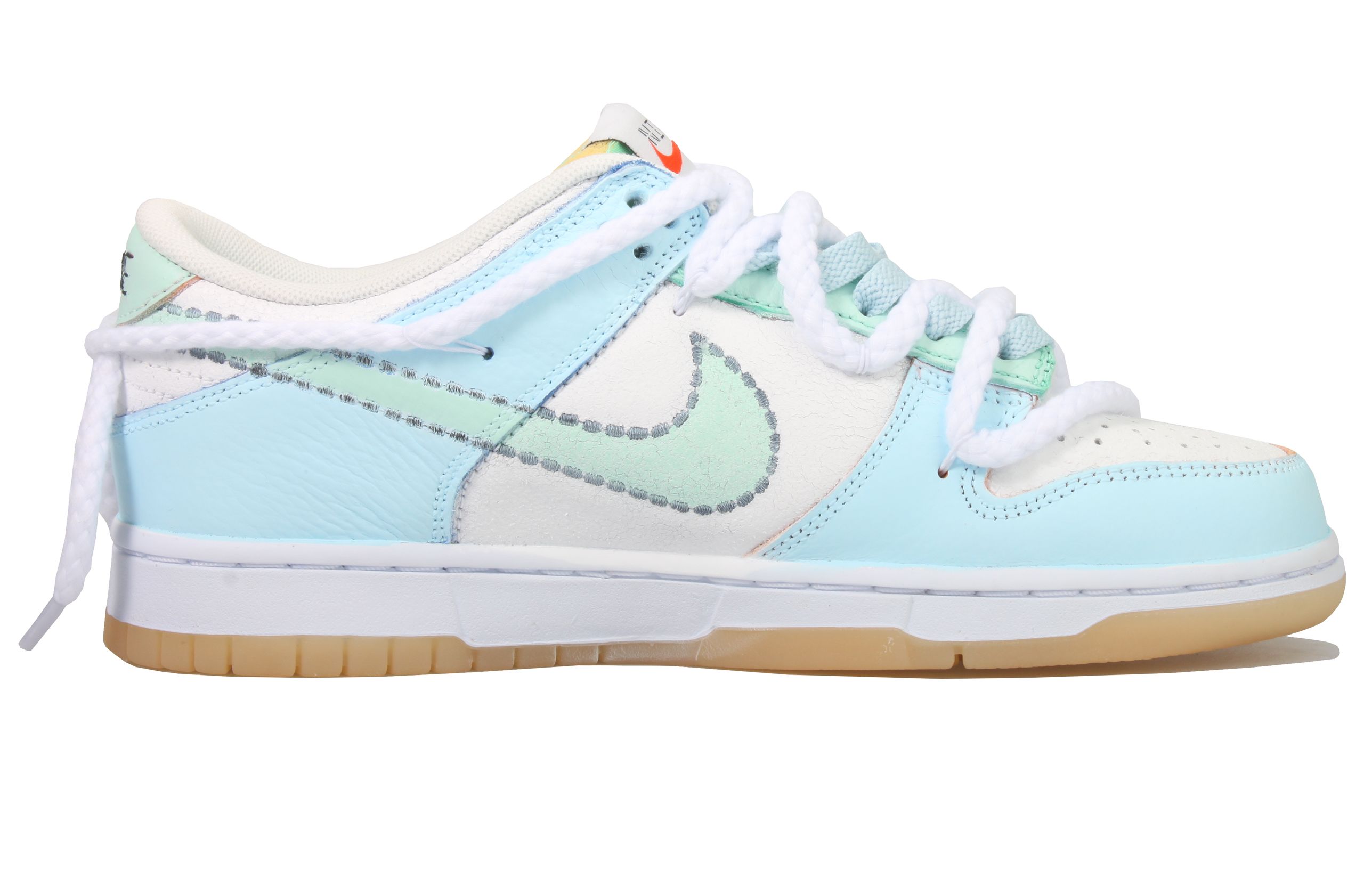 Order [Zapatillas Personalizadas] Nike Dunk Low 'Blanco Soda Sal Marina-Azul' DX3363-100(Team33-海盐汽水S-BOX)