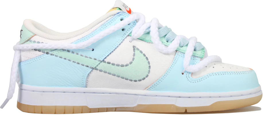 【訂製球鞋】【現貨】 Nike Dunk Low Vlad 海鹽汽水 特殊鞋盒 低筒 板鞋 GS 白藍 Order 【訂製球鞋】【現貨】 Nike Dunk Low Vlad 海鹽汽水 特殊鞋盒 低筒 板鞋 GS 白藍