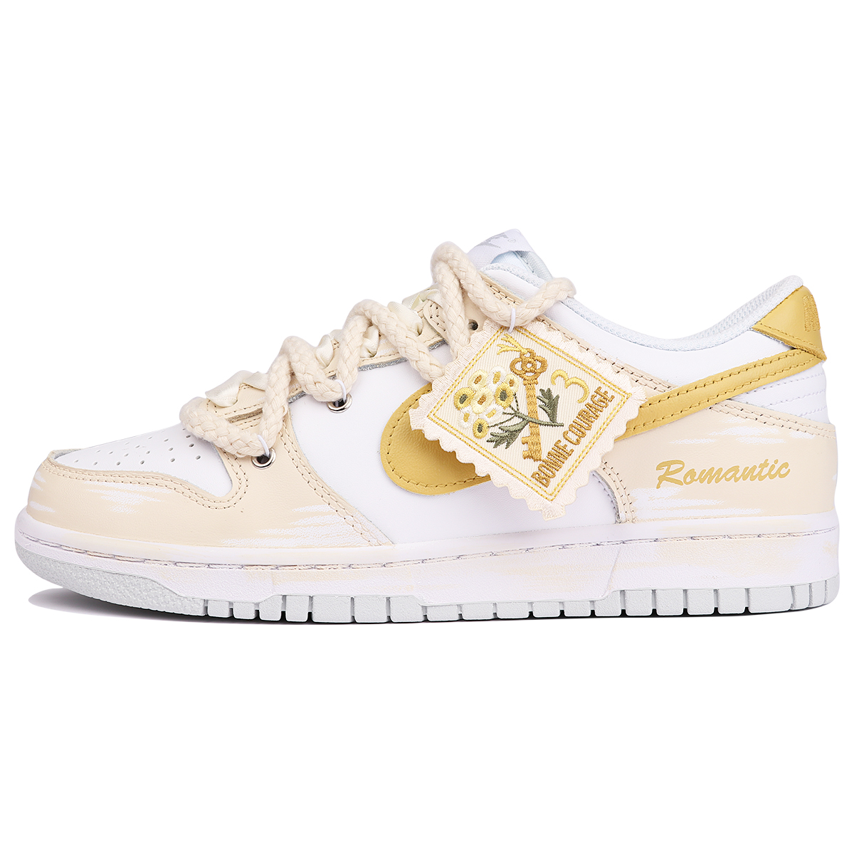 Buy [定制鞋款] 耐克Dunk Low '秘密花园复古米色' DH9765-102(TeamThree-女款秘密花园米黄)