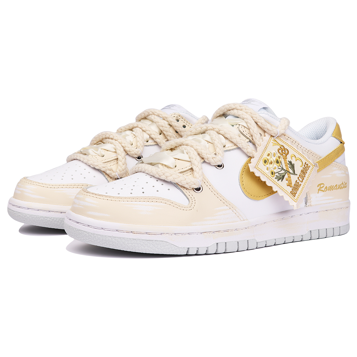 Lookbook [定制鞋款] 耐克Dunk Low '秘密花园复古米色' DH9765-102(TeamThree-女款秘密花园米黄)