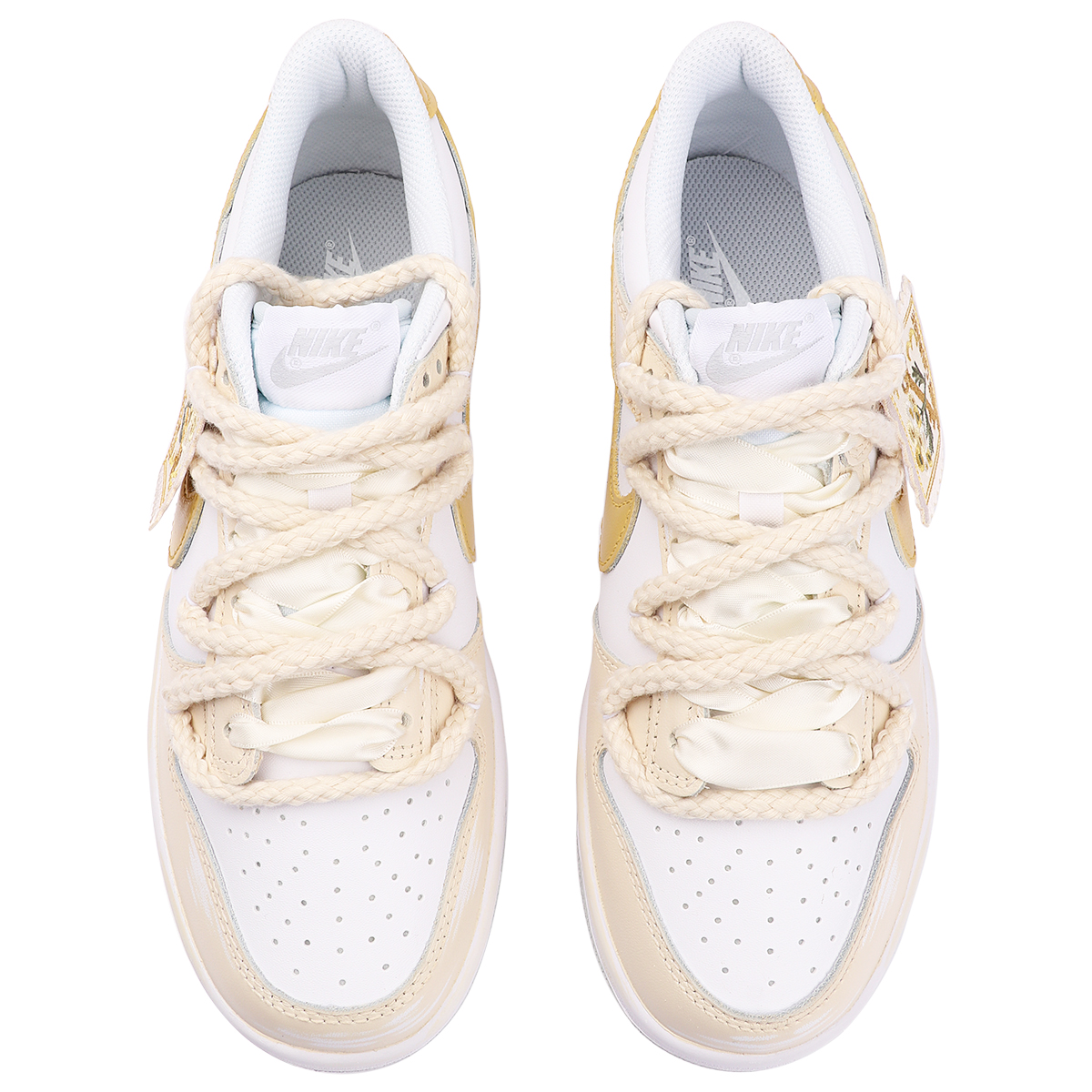 Shop [定制鞋款] 耐克Dunk Low '秘密花园复古米色' DH9765-102(TeamThree-女款秘密花园米黄)