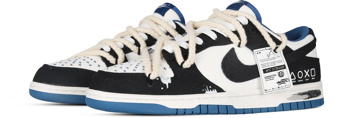 Nike Dunk Low Deconstruidas Cáñamo Negro Blanco Azul DV0834-101(Team81-男款资深玩家) Lookbook Nike Dunk Low Deconstruidas Cáñamo Negro Blanco Azul DV0834-101(Team81-男款资深玩家)