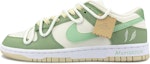 Buy 【訂製球鞋】 Nike Dunk Low 靜謐之葉 簡約 復古 解構 手寫字體 小眾 國潮 復古 低筒 滑板鞋 男款 米綠