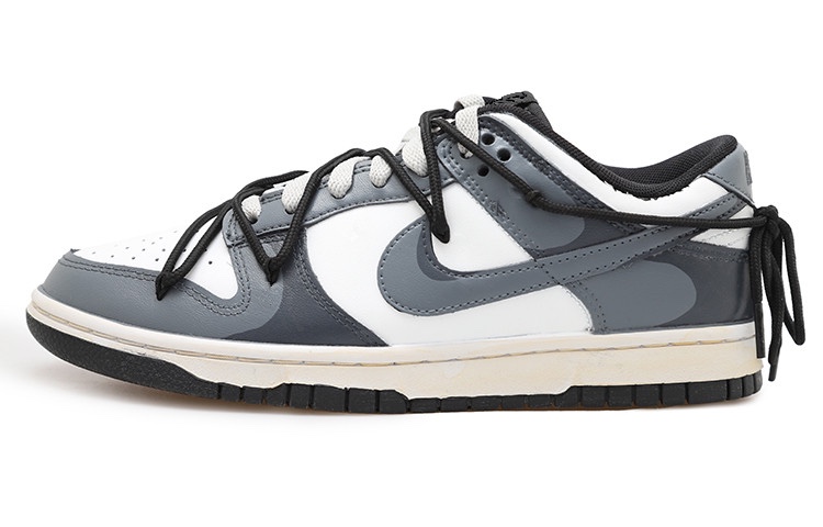 Buy Zapatillas Nike Dunk Low 'Shadow Deconstruido Negro Blanco Gris' CW1590-100(Team拾玖-灰白挂布女S-BOX)