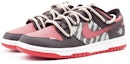 Shop 【定制球鞋】 Nike Dunk Low 暗影烈焰 高街 黑豹 穿搭 戶外 髒髒鞋 復古做舊 低幫 板鞋 男女同款 黑紅