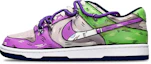 Buy 【カスタムシューズ】ナイキ ダンク ロー 'シャーク スウッシュ 解体 紫-灰-緑' DH9765-300(TeamT-鲨鱼紫灰绿女S-BOX)