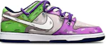 Order 【カスタムシューズ】ナイキ ダンク ロー 'シャーク スウッシュ 解体 紫-灰-緑' DH9765-300(TeamT-鲨鱼紫灰绿女S-BOX)