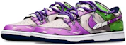 Lookbook 【カスタムシューズ】ナイキ ダンク ロー 'シャーク スウッシュ 解体 紫-灰-緑' DH9765-300(TeamT-鲨鱼紫灰绿女S-BOX)