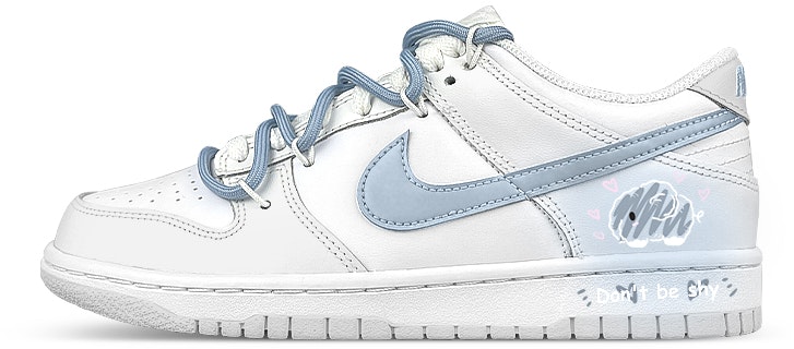 custom-shoes-nike-dunk-low-shy-elephant-ombre-white-blue