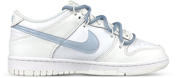 【客製球鞋】Nike Dunk Low 禮盒 襪子 解構雙鞋帶 害羞小象 暈染漸變 低筒 板鞋 GS 白藍 Order 【客製球鞋】Nike Dunk Low 禮盒 襪子 解構雙鞋帶 害羞小象 暈染漸變 低筒 板鞋 GS 白藍
