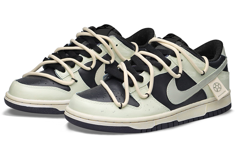 Shop [Sepatu Kustom] Nike Dunk Low 'Sichuan Sanxingdui Hitam Hijau' DJ6188-002(TeamTwo-三星堆黑绿S-BOX)