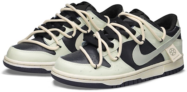 【客製化球鞋】Nike Dunk Low 復古解構風 特殊禮盒 三星堆 做舊貼標 清新高街 低幫 板鞋 男款 黑綠 Shop 【客製化球鞋】Nike Dunk Low 復古解構風 特殊禮盒 三星堆 做舊貼標 清新高街 低幫 板鞋 男款 黑綠