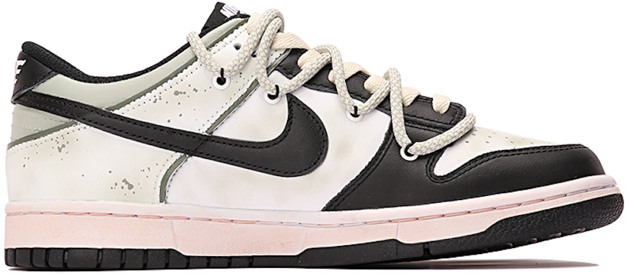 【訂製球鞋】Nike Dunk Low 西西里 橄欖天空 復古 做舊 解構風 潑墨 百搭 低筒 板鞋 GS 黑綠 Order 【訂製球鞋】Nike Dunk Low 西西里 橄欖天空 復古 做舊 解構風 潑墨 百搭 低筒 板鞋 GS 黑綠